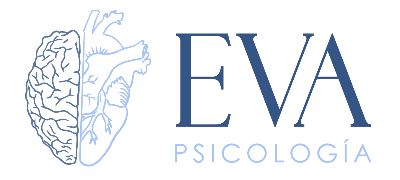 logo eva psicologia azul